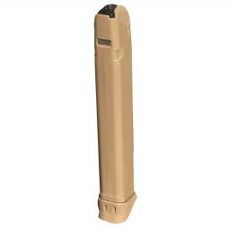 33 Round Extended Magazine for 9mm Glock 17 19 26 Tan - RWB